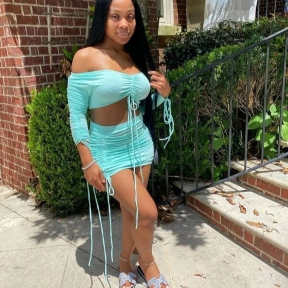 Tie dye Baddieville Bubbles skirt set - Picture 5 of 8